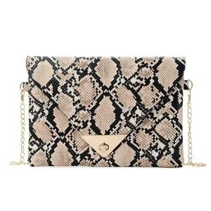 Snake Print Clutch Purse and Cross Body (Akilah)